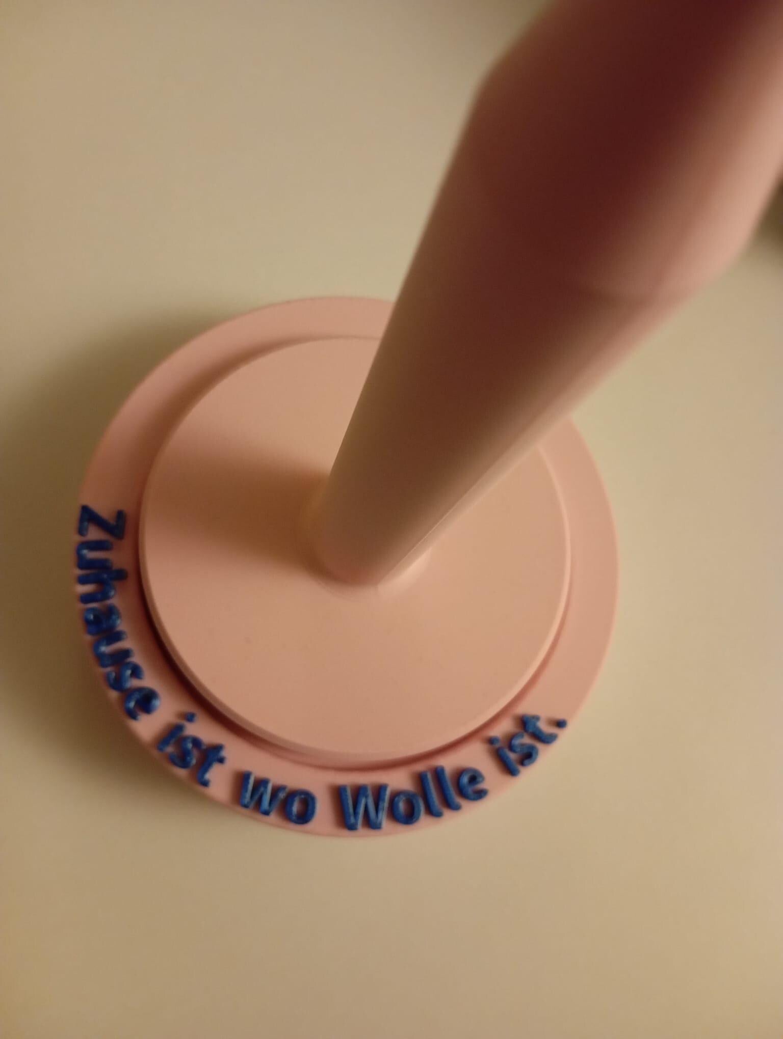 Wollabwickler 3D Wunschtext