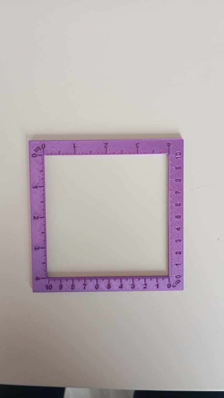 Maschenproben Rahmen 3D Druck