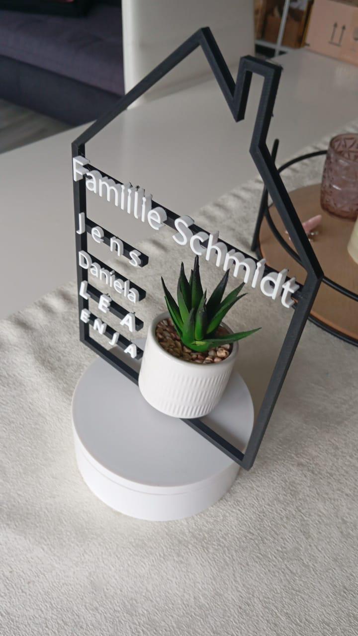 Türkranz Familie | Türschild | Personalisiert | 3D Druck | Geschenk |