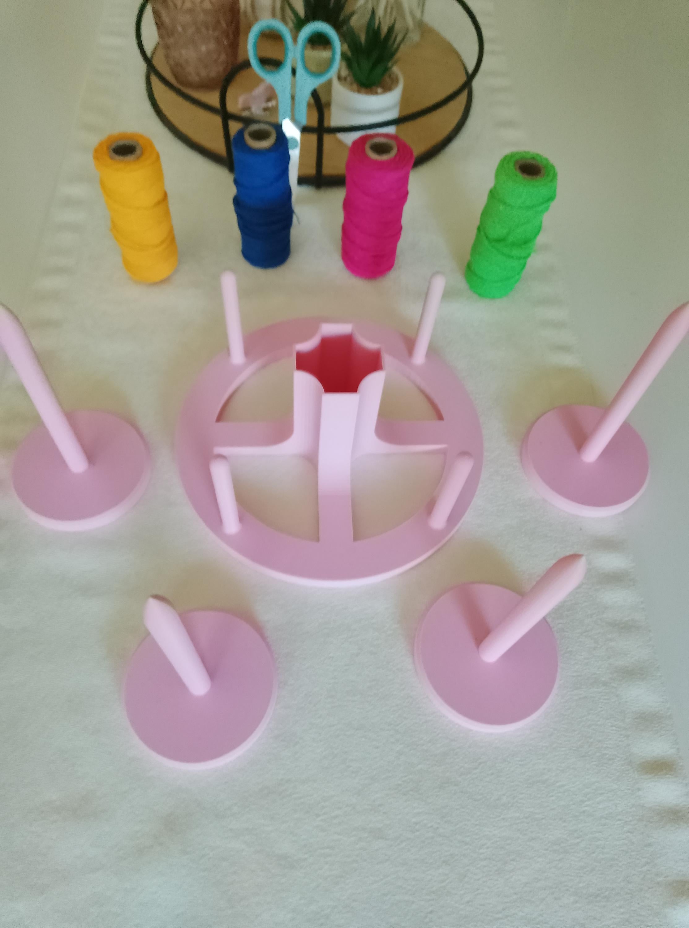 Wollabwickler 4 Fach mit Ablage