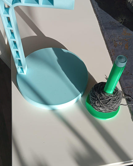 Magnetischer Wollabroller aus PLA, Garnhalter, Knäulhalter, Wollaufbewahrung, yarn holder, Strickzubehör, knitting tool, Strickgeschenk