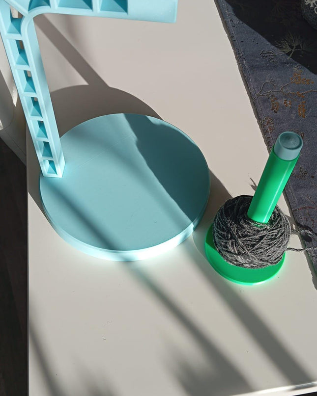 Magnetischer Wollabroller aus PLA, Garnhalter, Knäulhalter, Wollaufbewahrung, yarn holder, Strickzubehör, knitting tool, Strickgeschenk