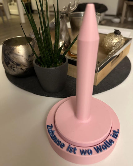 Wollabwickler 3D Wunschtext