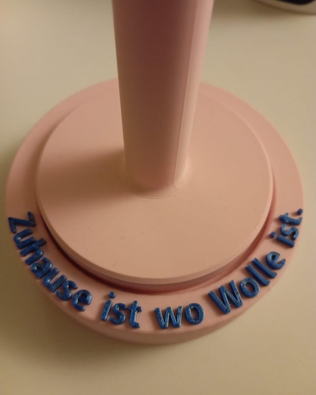 Wollabwickler 3D Wunschtext