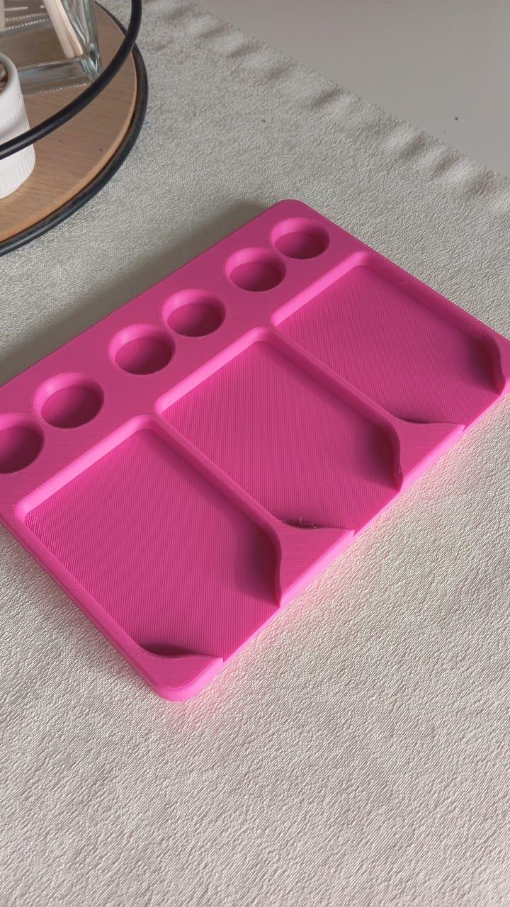 Diamond Painting Schiffchen Organizer, Tablet, Halter, bunt (inc. 3 Schiffchen)