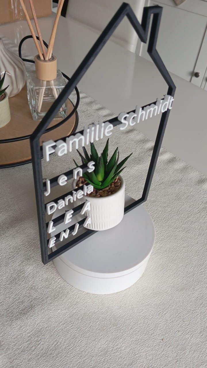 Türkranz Familie | Türschild | Personalisiert | 3D Druck | Geschenk |