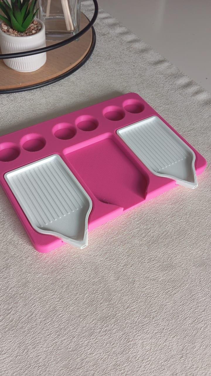 Diamond Painting Schiffchen Organizer, Tablet, Halter, bunt (inc. 3 Schiffchen)