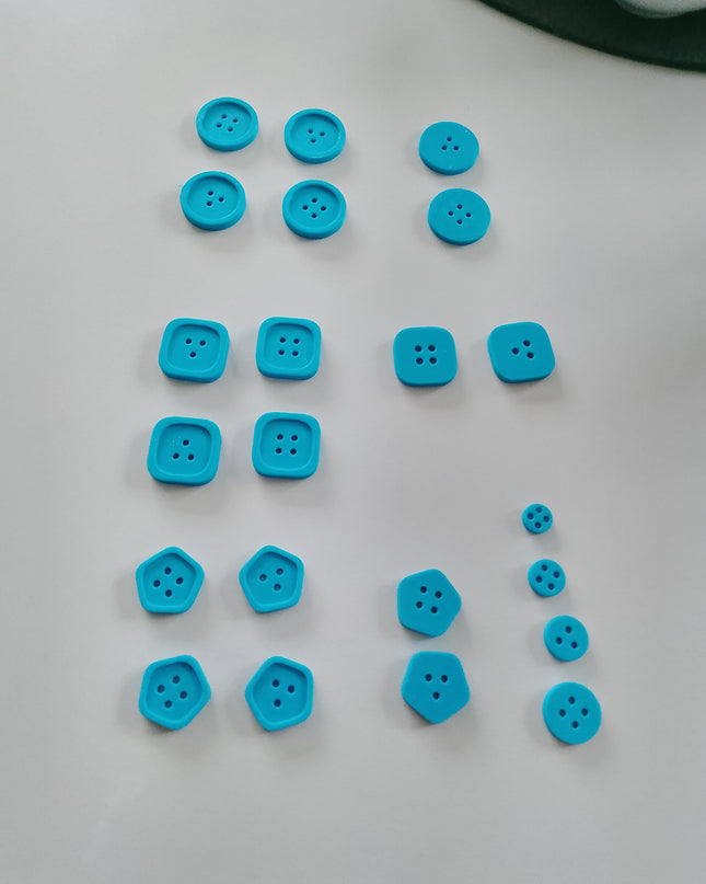 Knöpfe 3D Druck Unterschiedliche Formen (Set 10 Stück)