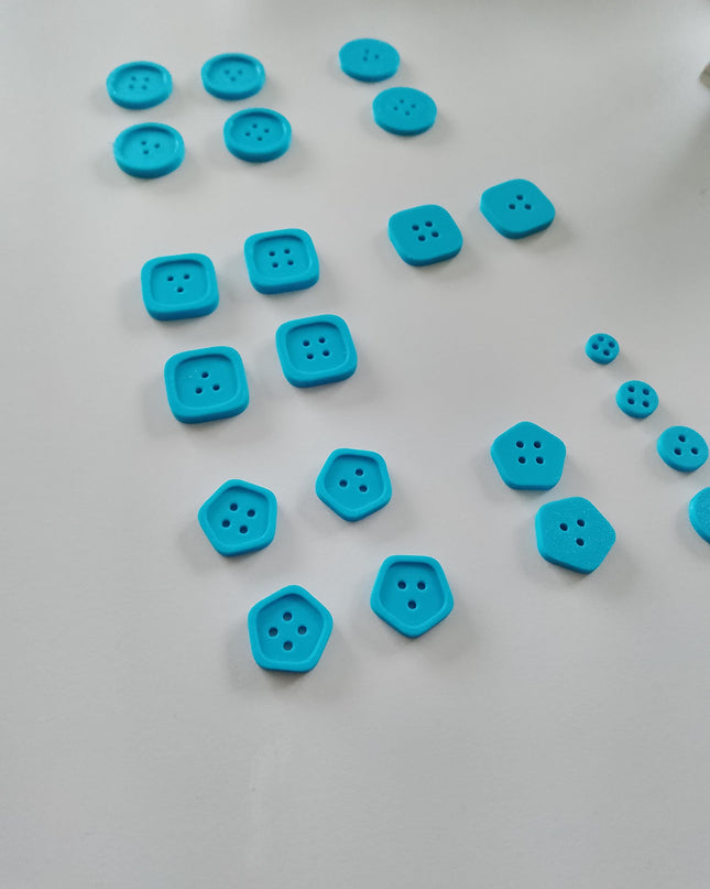 Knöpfe 3D Druck Unterschiedliche Formen (Set 10 Stück)