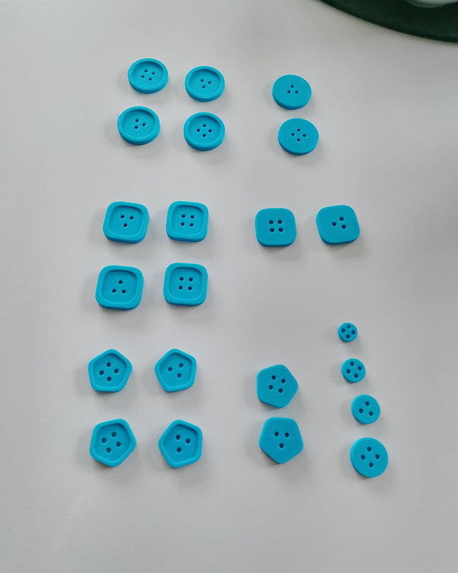 Knöpfe 3D Druck Unterschiedliche Formen (Set 10 Stück)