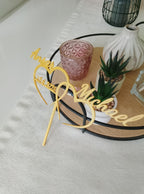 Caketopper - Hochzeit mit Wunschnamen • 3D Schriftzug Tortenstecker Verlobung