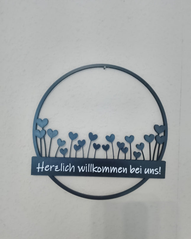 Wanddekoration, Herzlich Willkommen