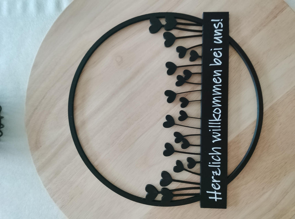 Wanddekoration, Herzlich Willkommen