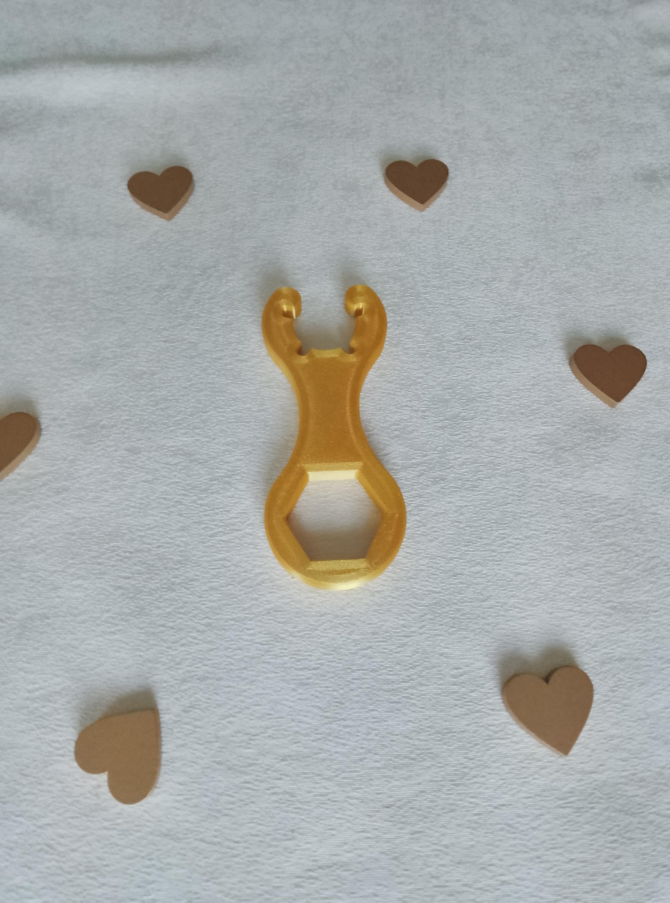 Gasflaschenschlüssel 3D Druck,Schlüssel für Gasflasche,Camping Zubehör,Propan,Butan Adapter Schlüssel Kunststoff