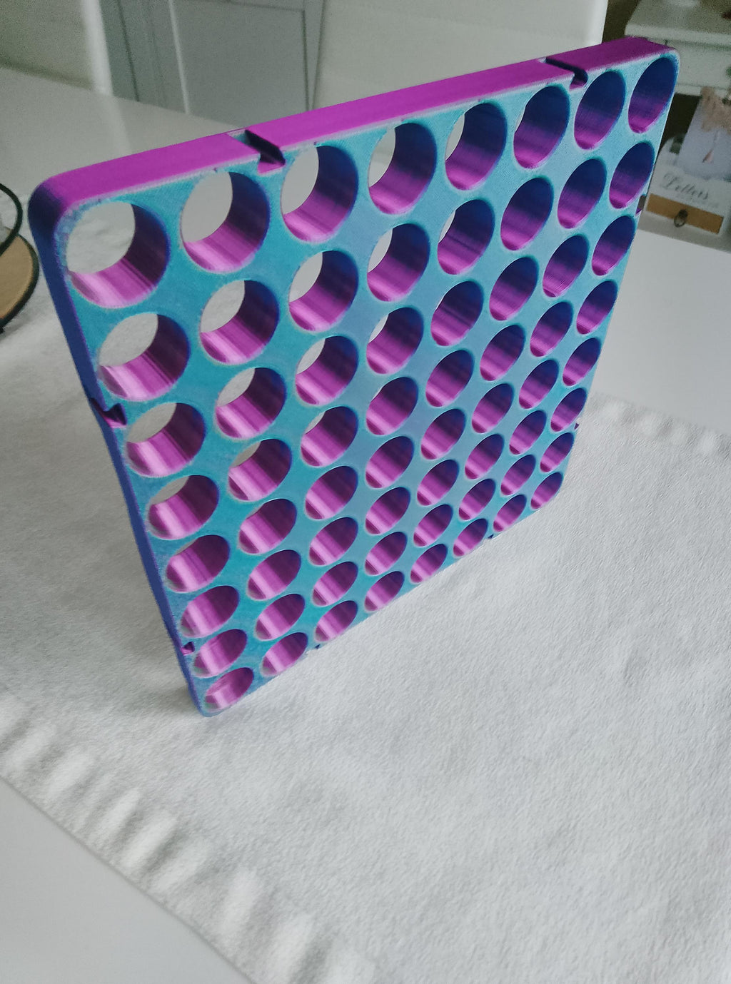 Jumbo Döschen-Regal für Diamond Painting – 3D-gedruckter Organizer mit 64 Fächern – Aufbewahrung für große Behälter & Strass