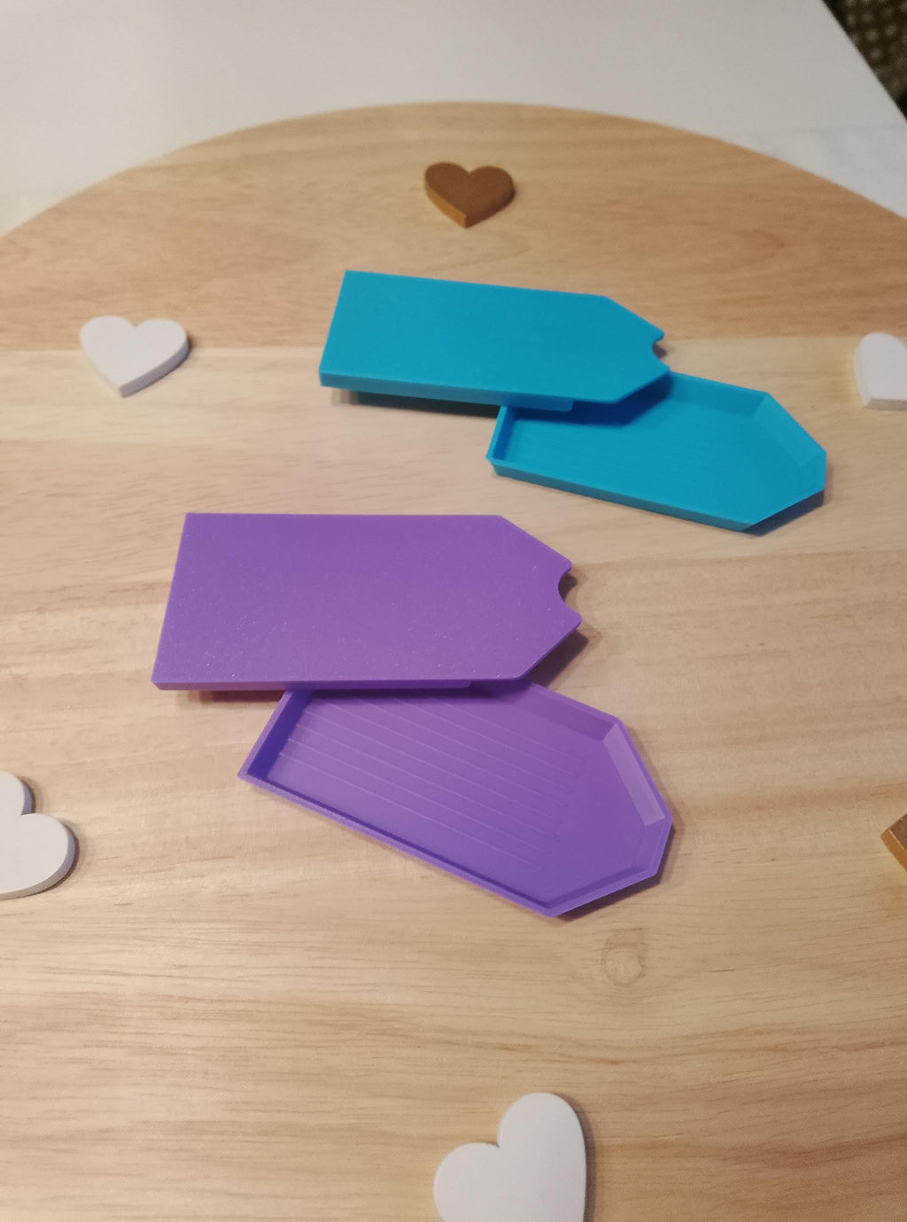 Praktisches Diamond Painting Schiffchen mit Schiebe-Deckel – ideal zum Sortieren, Aufbewahren & Ausrichten von Steinchen. 2 Set