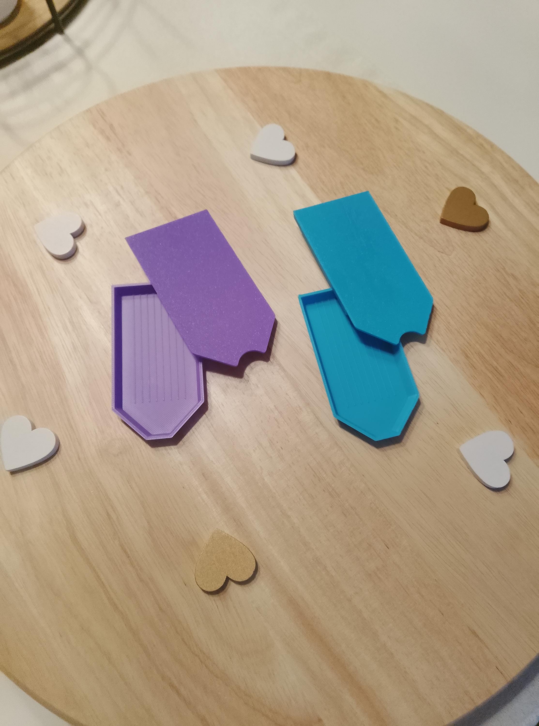 Praktisches Diamond Painting Schiffchen mit Schiebe-Deckel – ideal zum Sortieren, Aufbewahren & Ausrichten von Steinchen. 2 Set