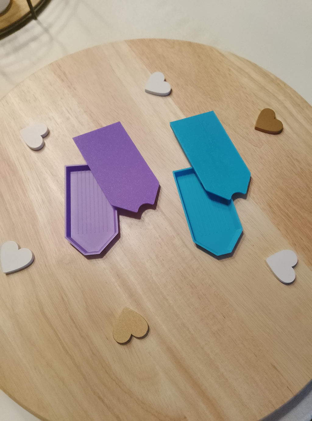 Praktisches Diamond Painting Schiffchen mit Schiebe-Deckel – ideal zum Sortieren, Aufbewahren & Ausrichten von Steinchen. 2 Set