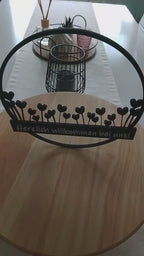 Wanddekoration, Herzlich Willkommen