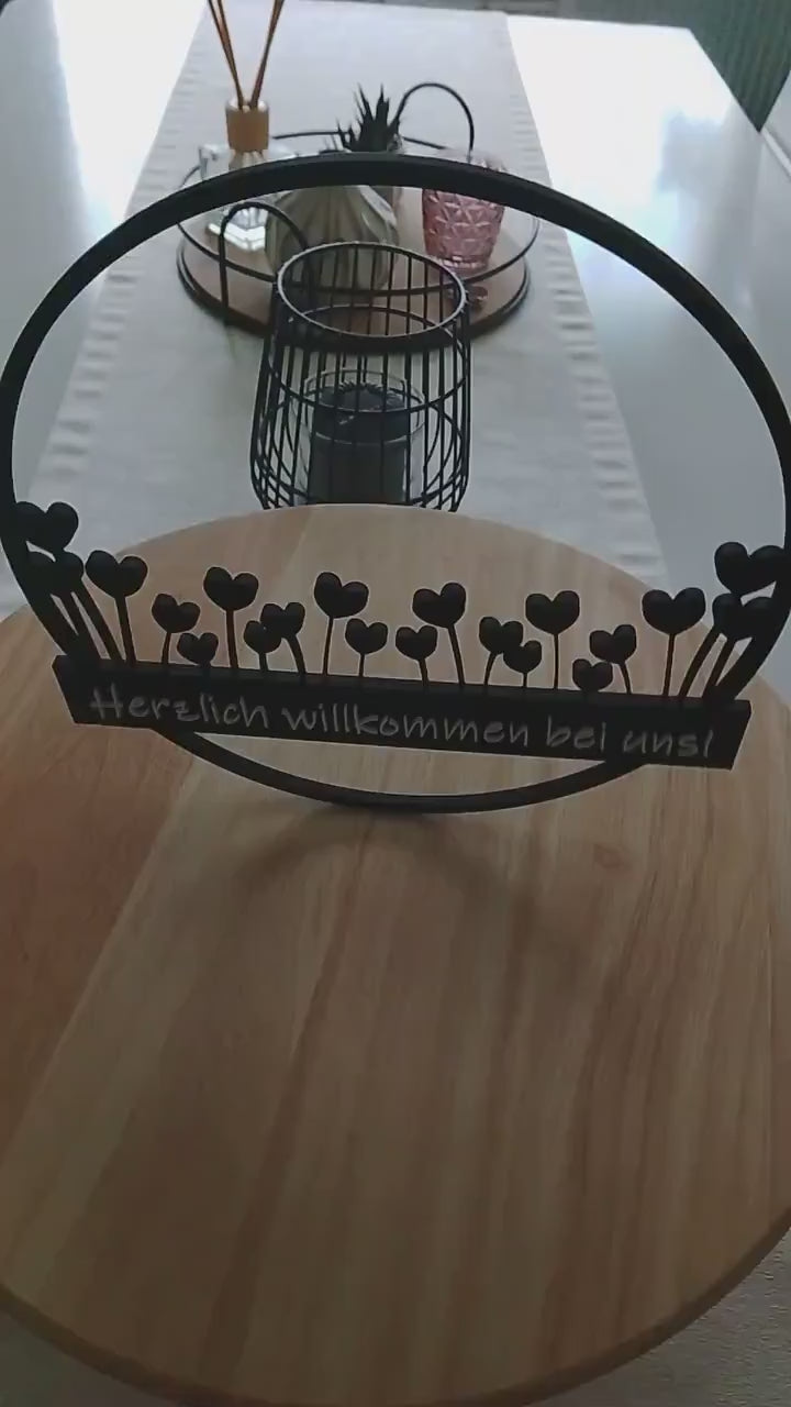 Wanddekoration, Herzlich Willkommen
