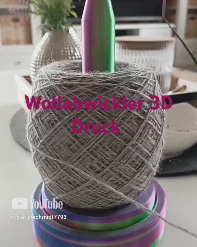 Wollabwickler 3D Druck Rosa
